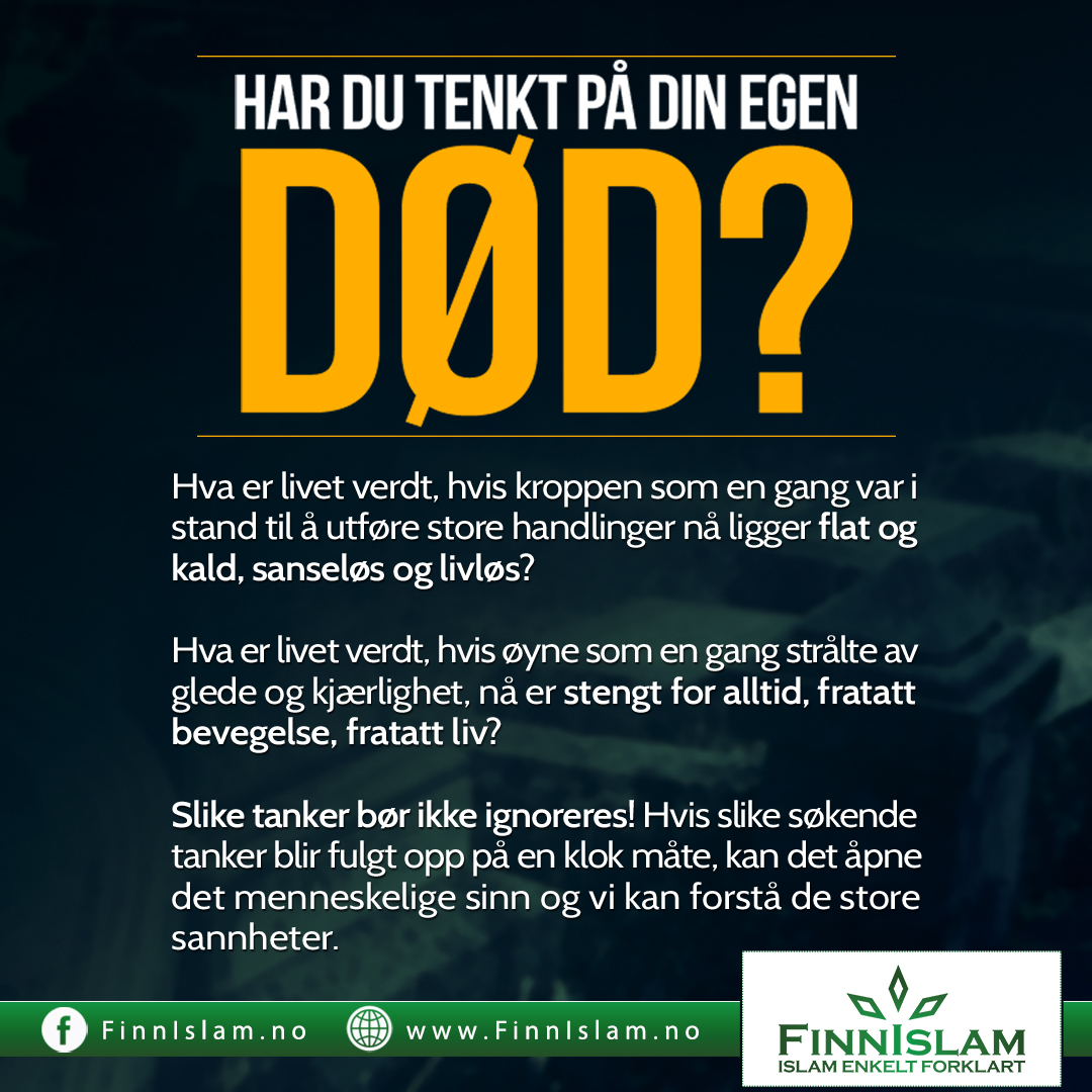 Har du tenkt på din egen død?