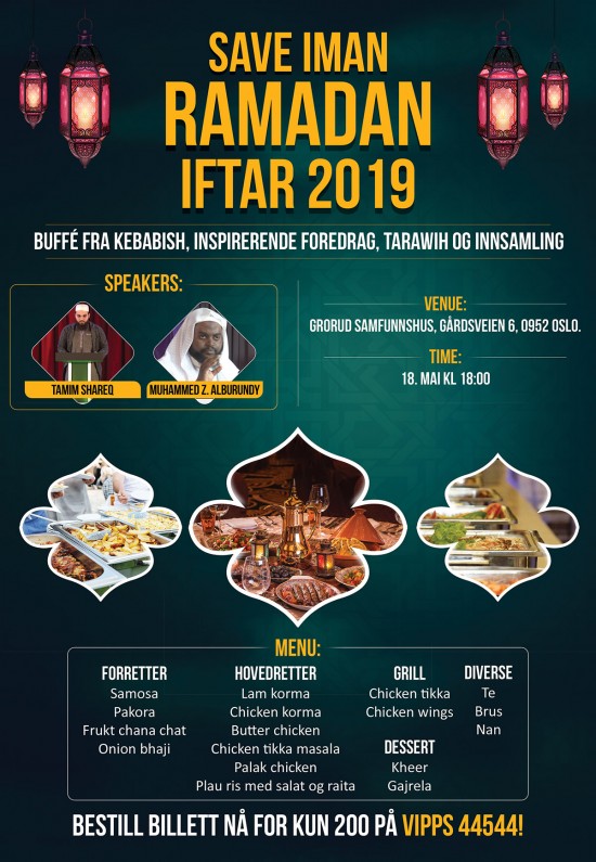 Save Iman Ramadan Iftar 2019